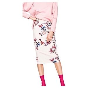 Zara floral skirt